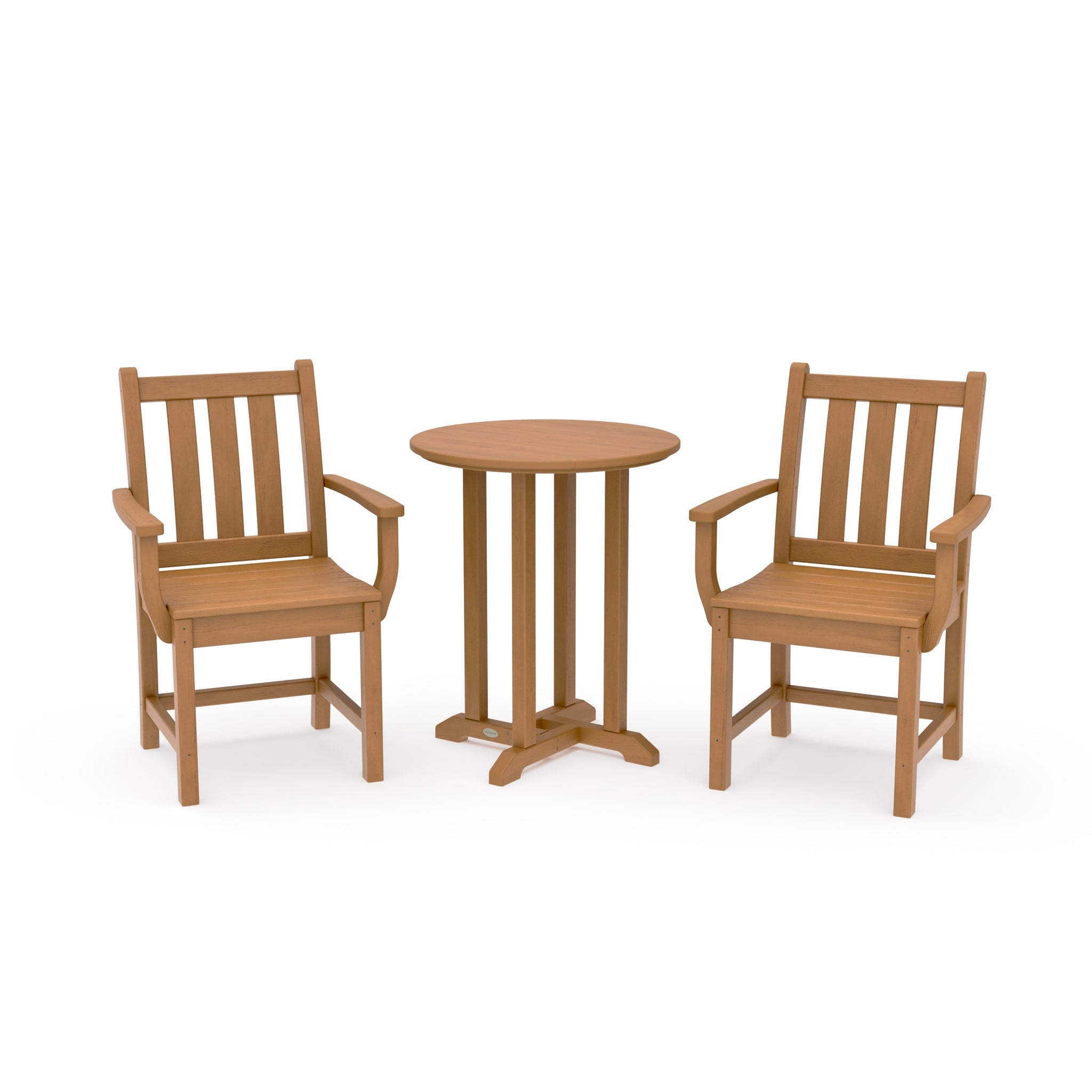 Traditional Garden 3-Piece Round Bistro Dining Set