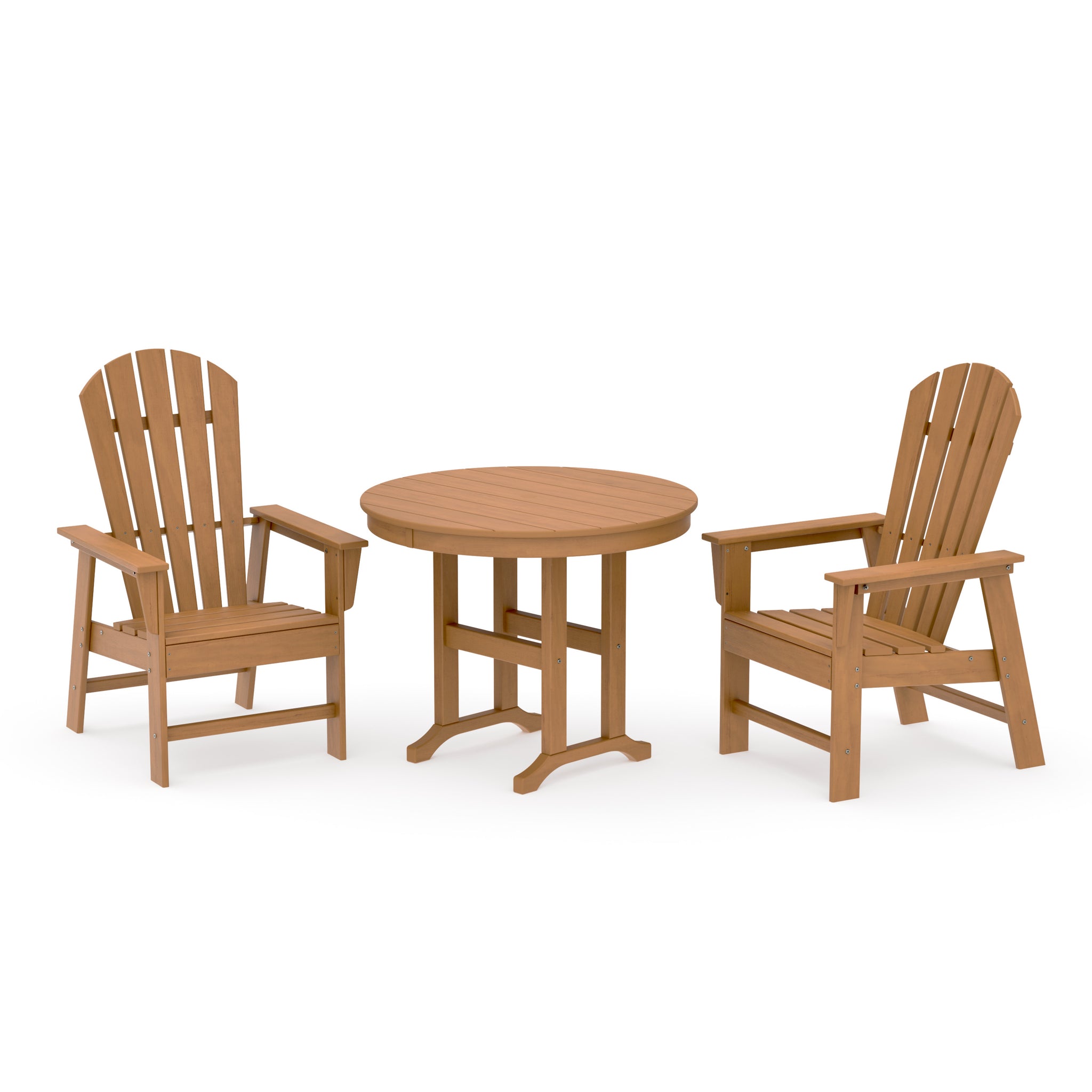 South Beach 3-Piece Round Farmhouse Dining Set