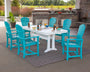 Palm Coast 7-Piece Dining Set with Trestle Legs