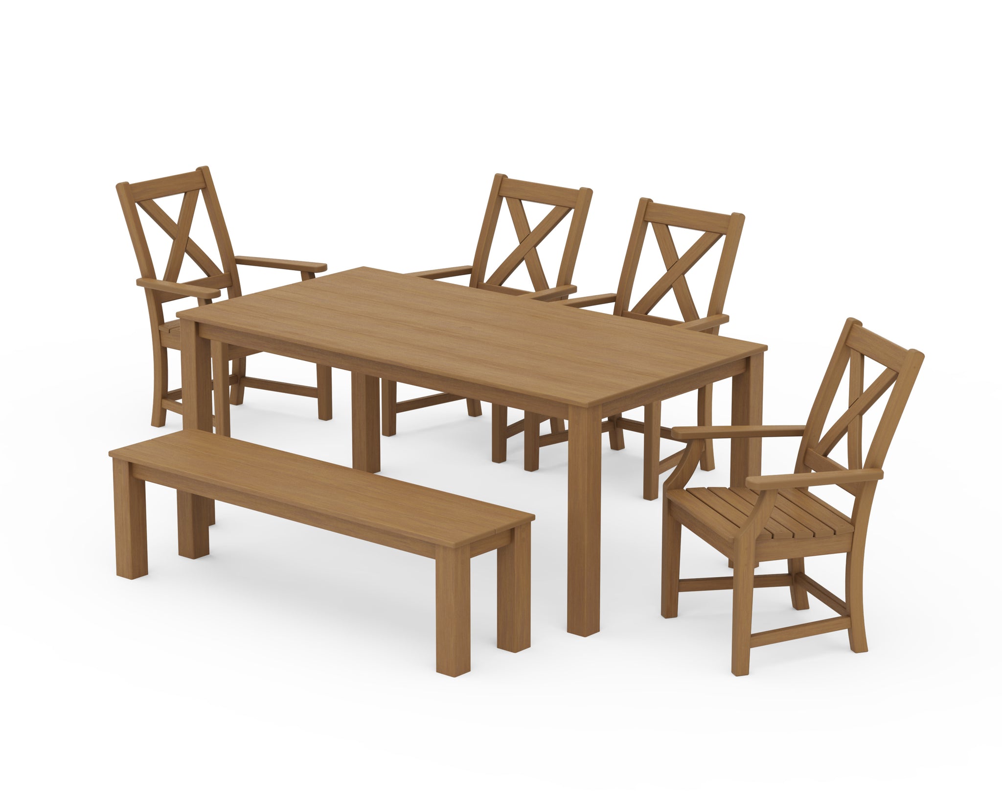 Braxton 6-Piece Parsons Dining Set with Bench