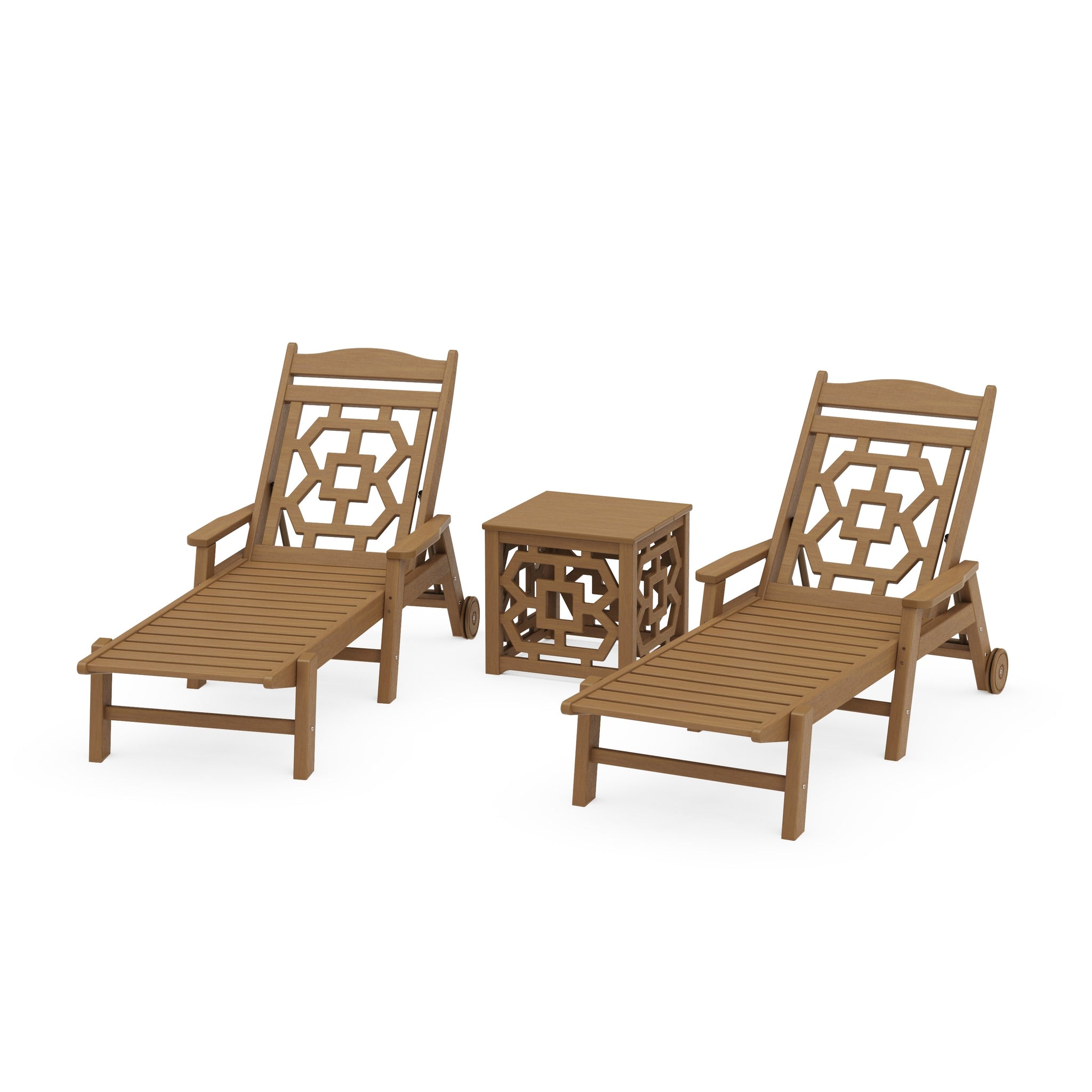 Chinoiserie 3-Piece Chaise Set