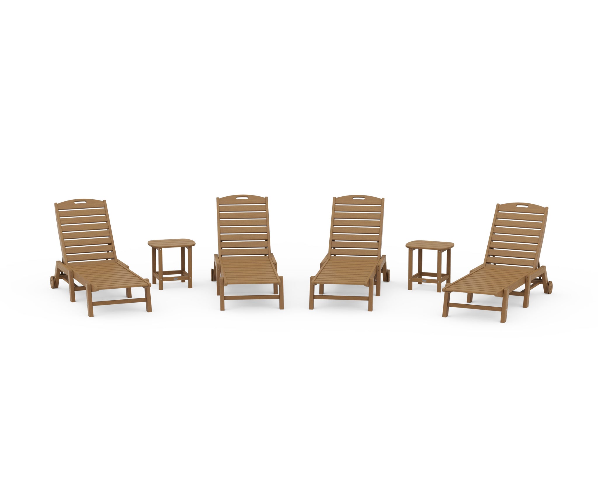Nautical Chaise 6-Piece Set with Wheels