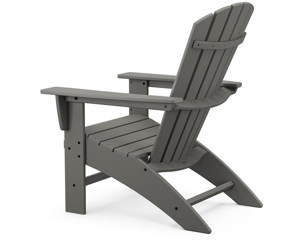 Nautical 3-Piece Curveback Adirondack Set