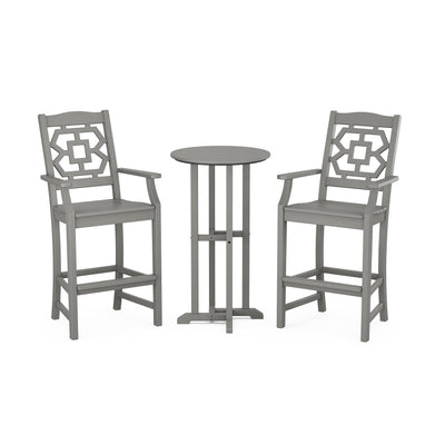 Chinoiserie 3-Piece Farmhouse Bar Set