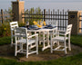 La Casa Café 5-Piece Round Farmhouse Dining Set