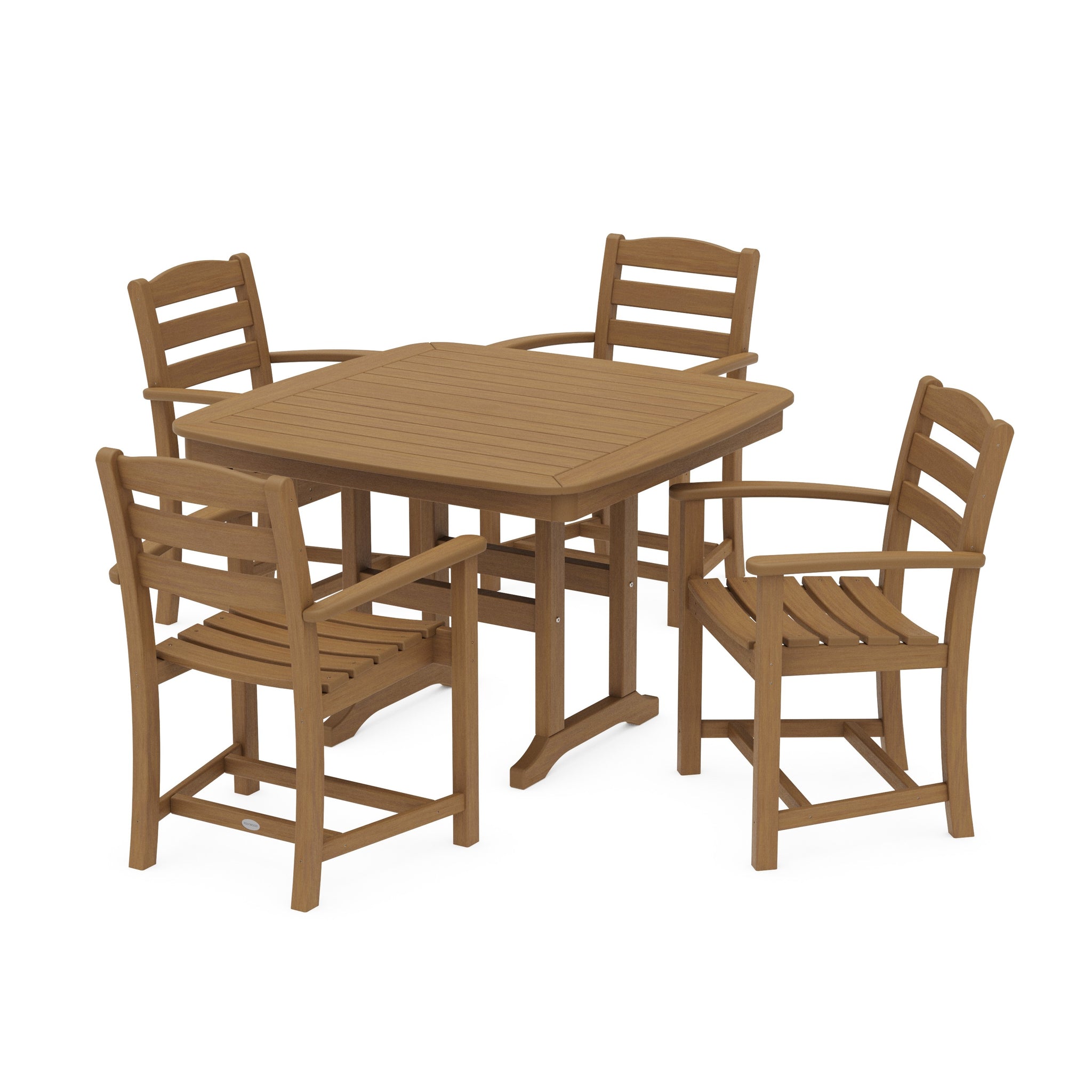 La Casa Café 5-Piece Dining Set with Trestle Legs