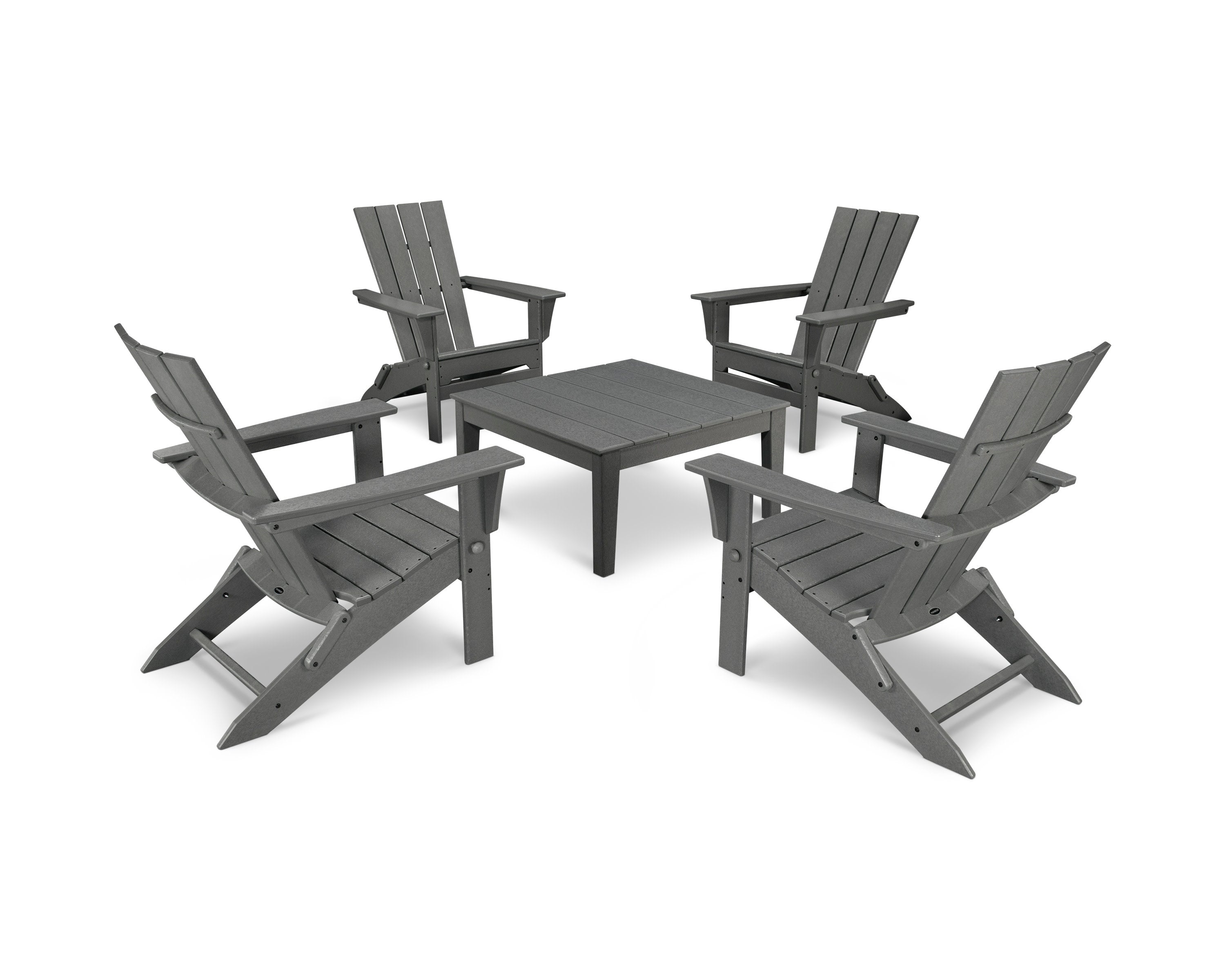 Quattro Folding Chair 5-Piece Conversation Set