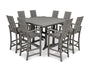 Modern Adirondack 9-Piece Farmhouse Trestle Bar Set