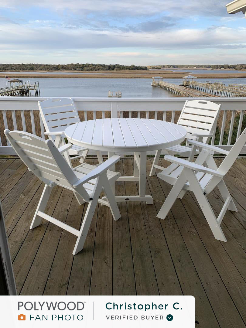 48" Round Farmhouse Dining Table