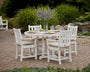 Traditional Garden 5-Piece Round Farmhouse Dining Set