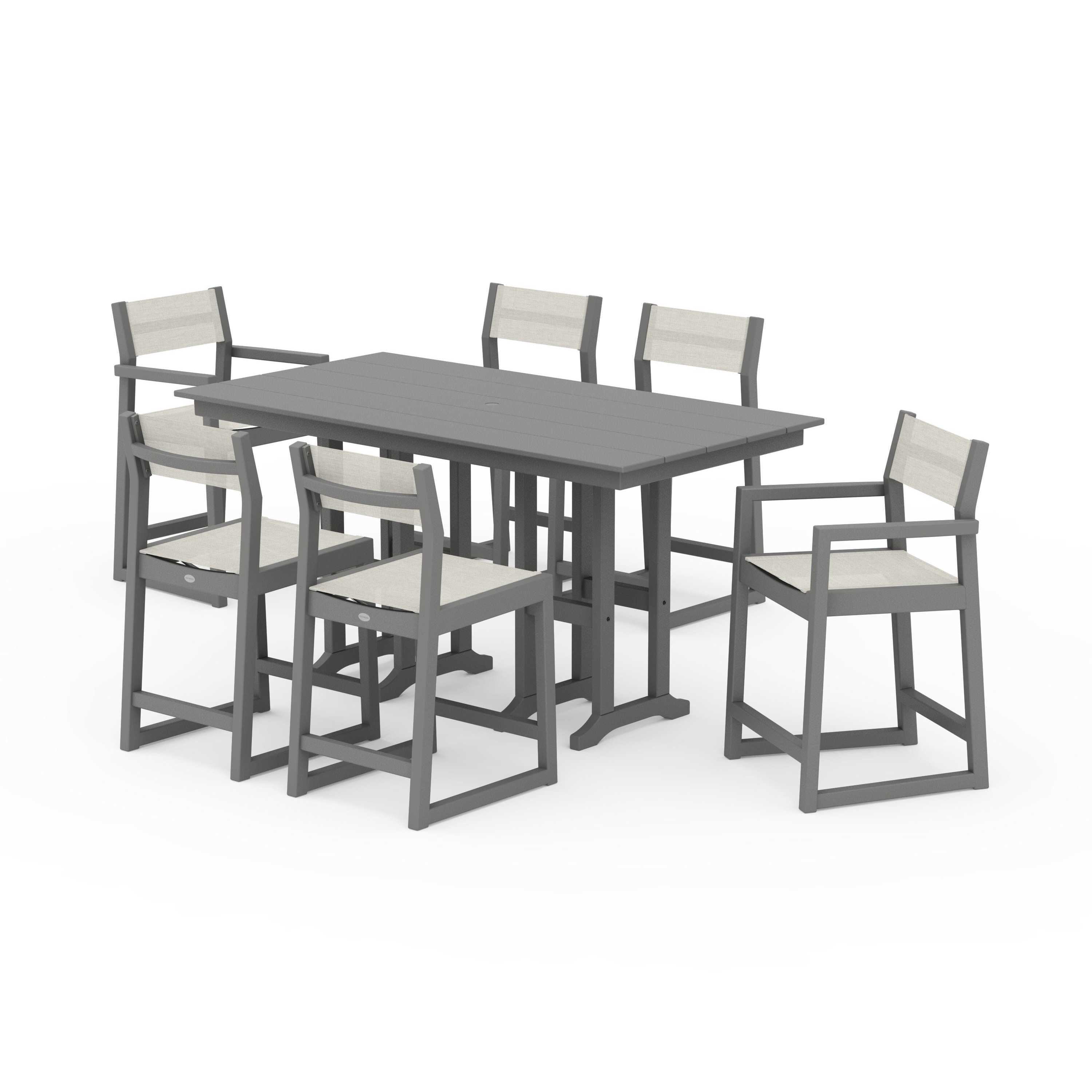 EDGE Sling 7-Piece Farmhouse Counter Set