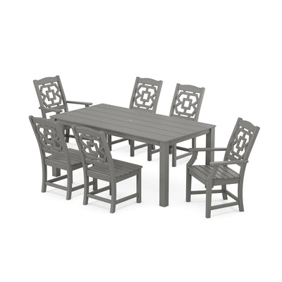 Chinoiserie 7-Piece Parsons Dining Set