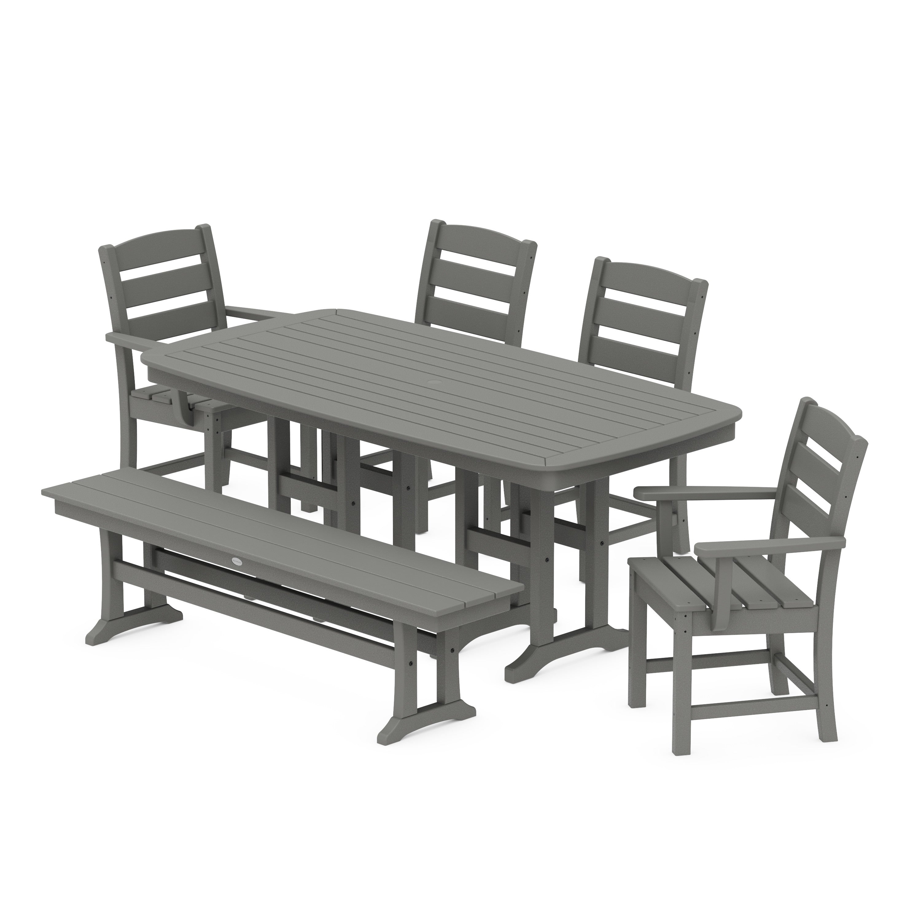 Lakeside 6-Piece Dining Set with Bench