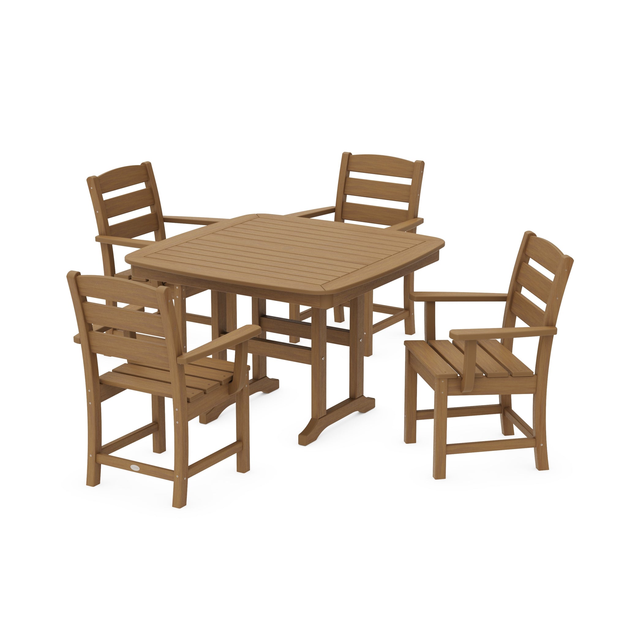 Lakeside 5-Piece Dining Set with Trestle Legs