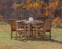 Traditional Garden 5-Piece Round Farmhouse Dining Set