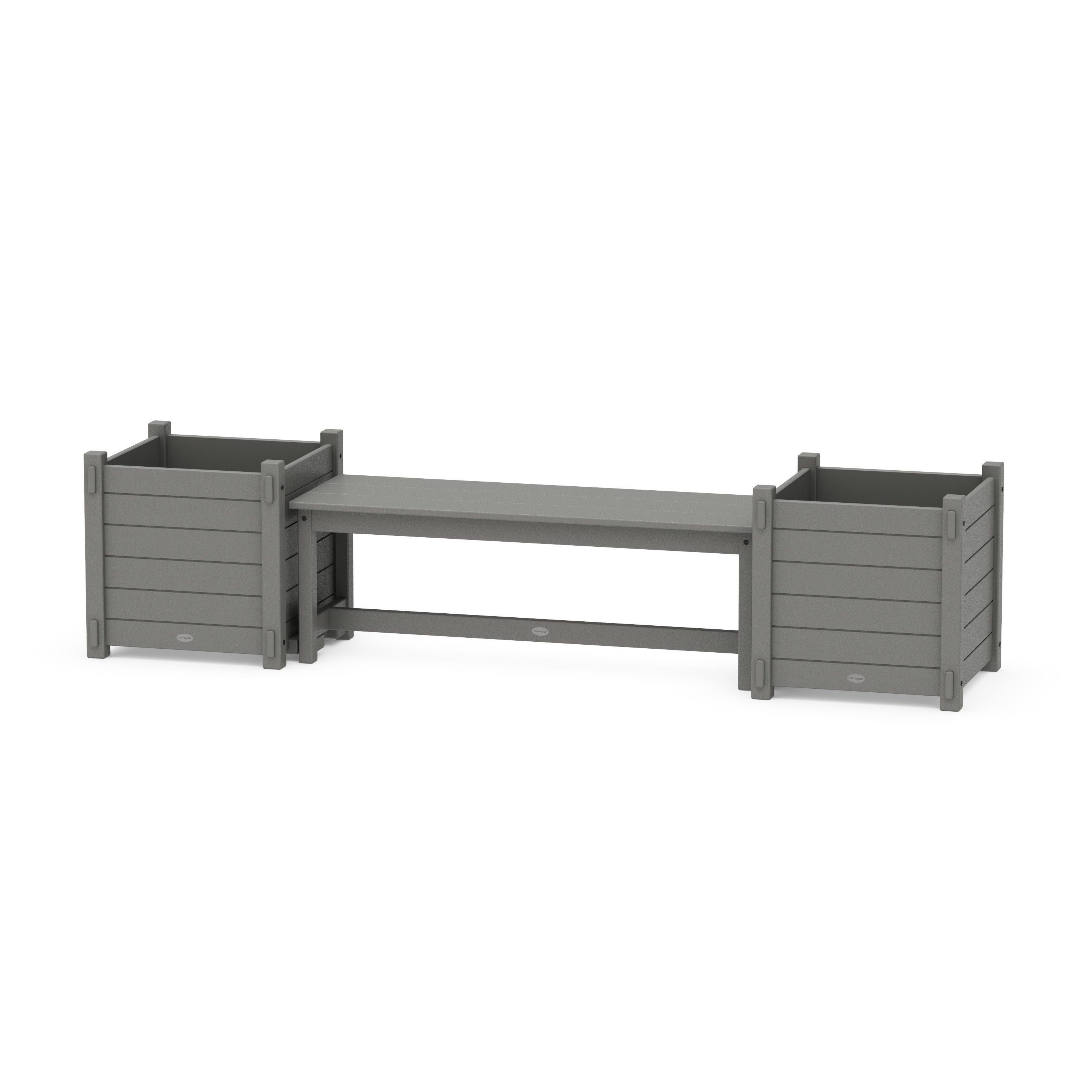 48" Nautical Straight Planter Bench Set - Large