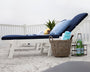 Nautical Chaise with Wheels