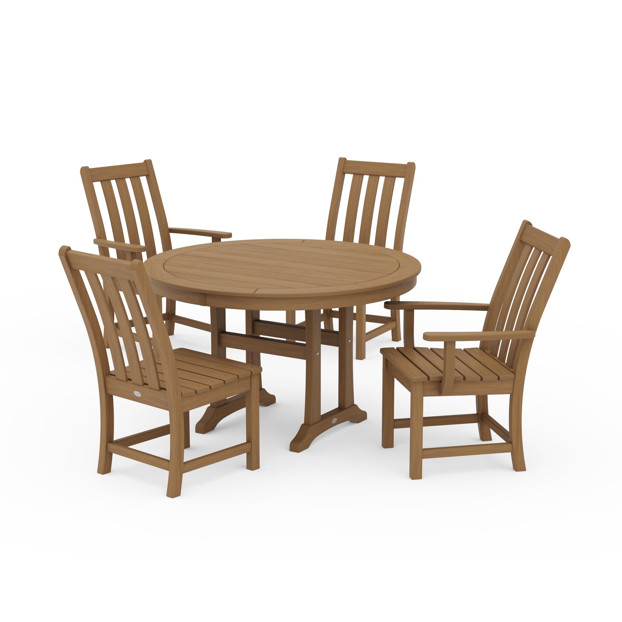 Vineyard 5-Piece Nautical Trestle Dining Set