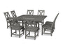 Braxton 9-Piece Nautical Trestle Dining Set