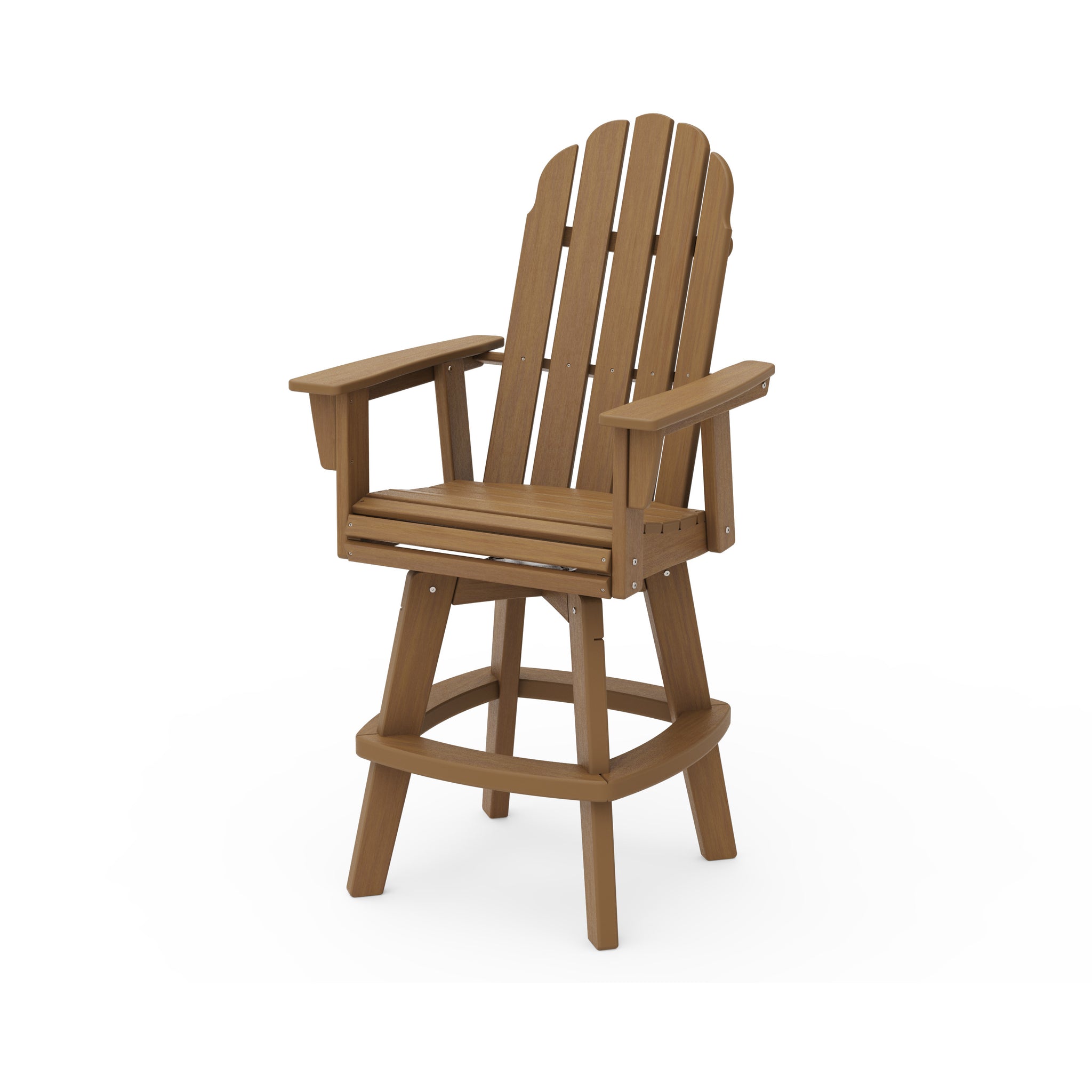 Vineyard Curveback Adirondack Swivel Bar Chair