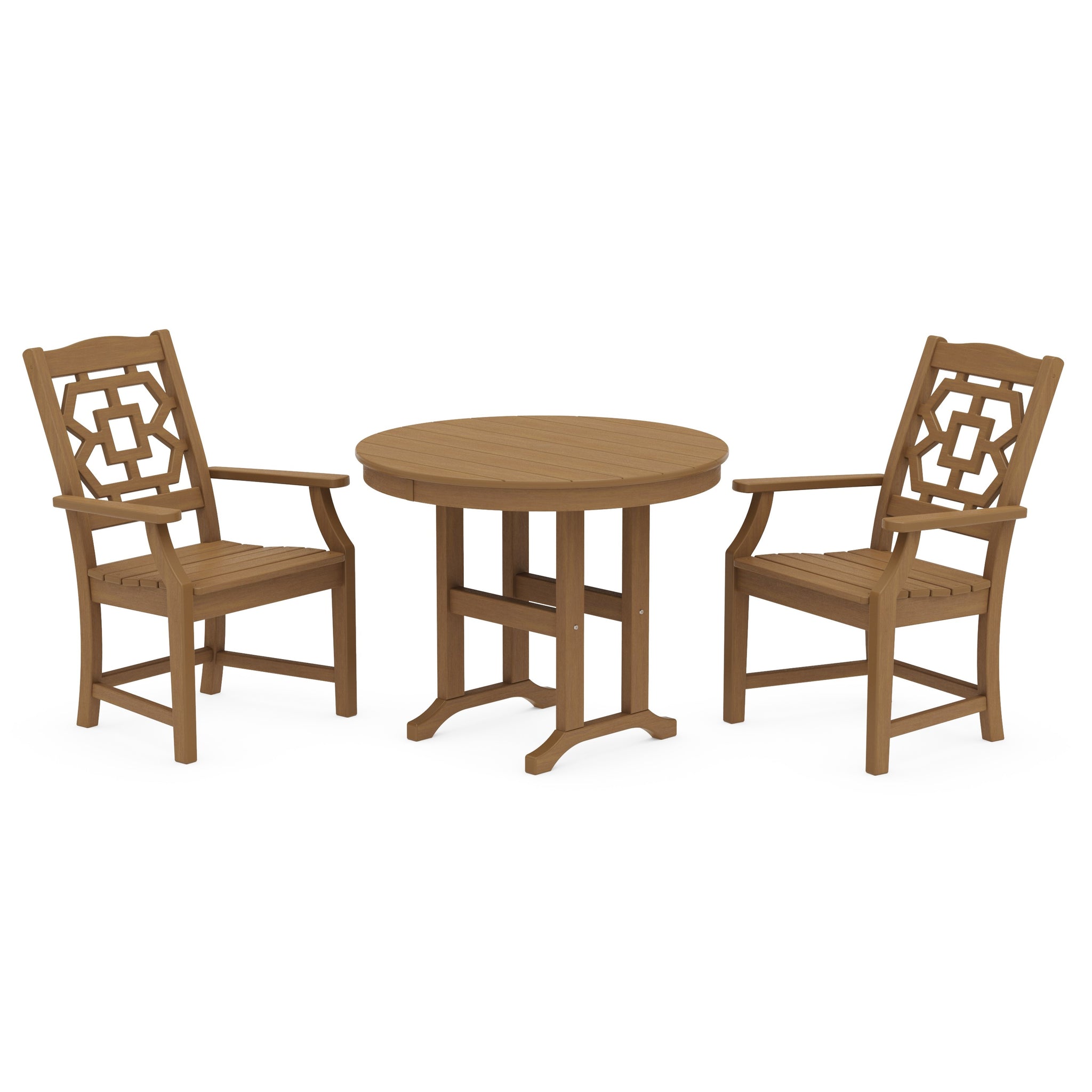 Chinoiserie 3-Piece Farmhouse Dining Set