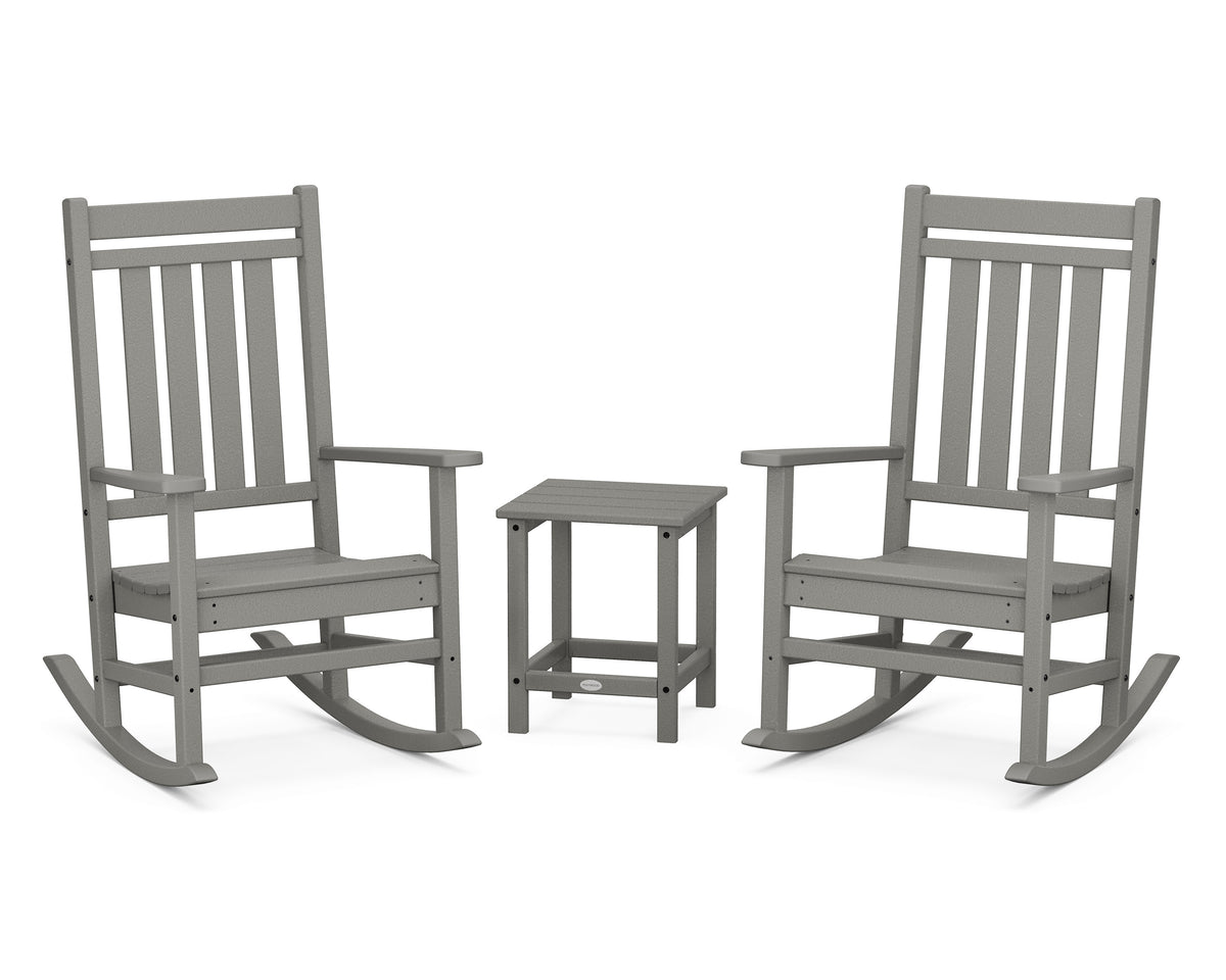 Estate 3-Piece Rocking Chair Set with Long Island 18" Side Table