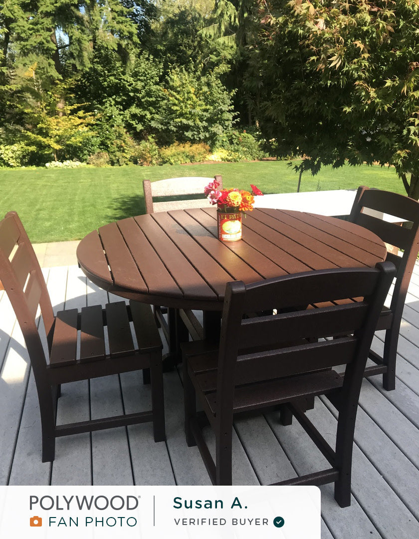 48" Round Farmhouse Dining Table