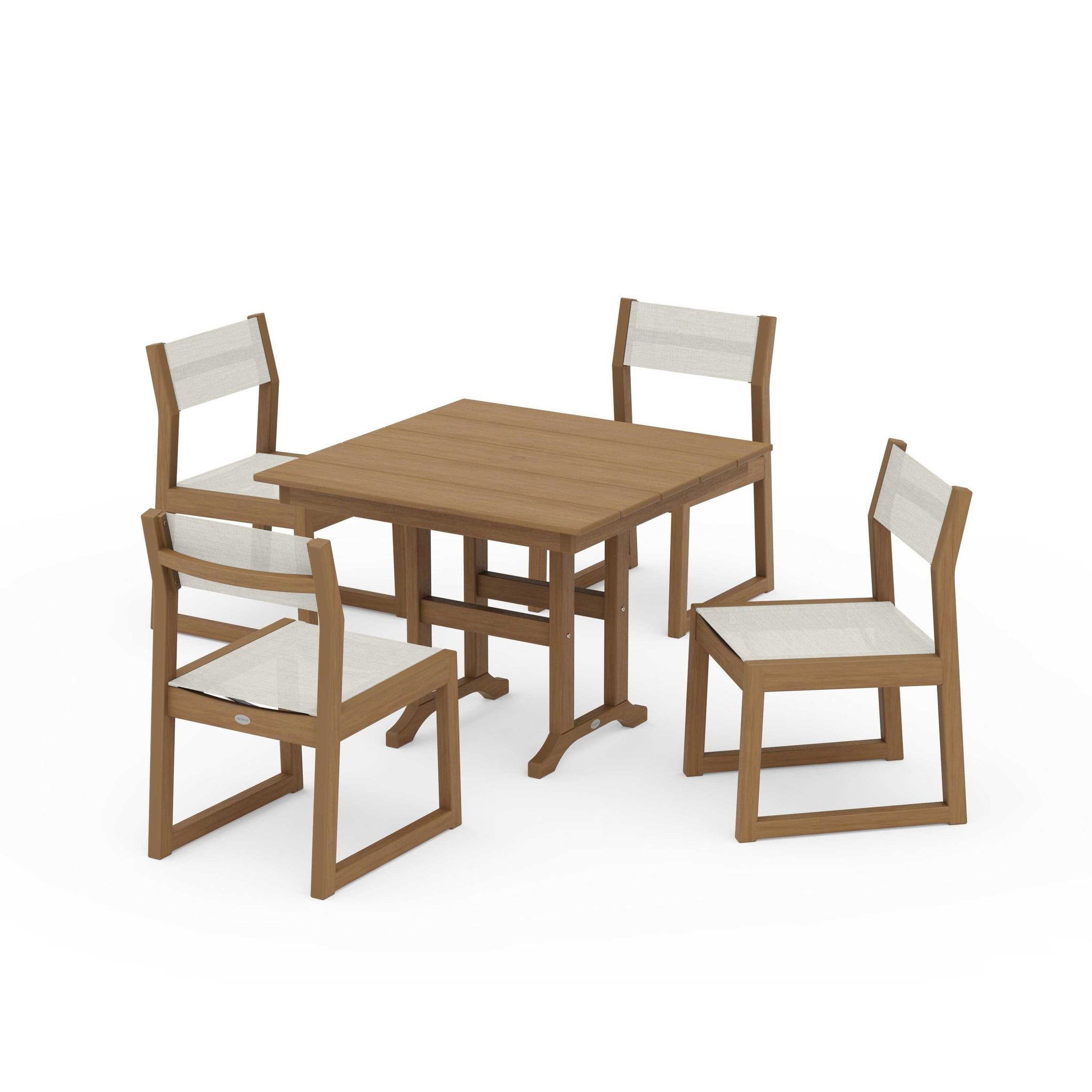 EDGE Sling Side Chair 5-Piece Farmhouse Dining Set
