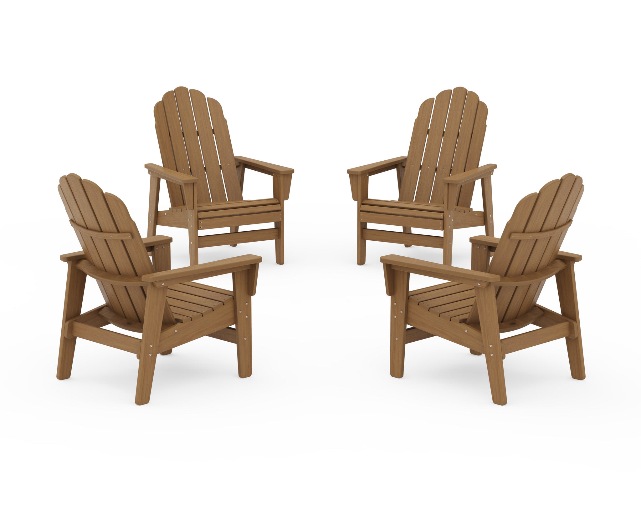 4-Piece Vineyard Grand Upright Adirondack Chair Conversation Set