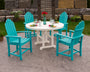 Classic Adirondack 5-Piece Round Farmhouse Dining Set
