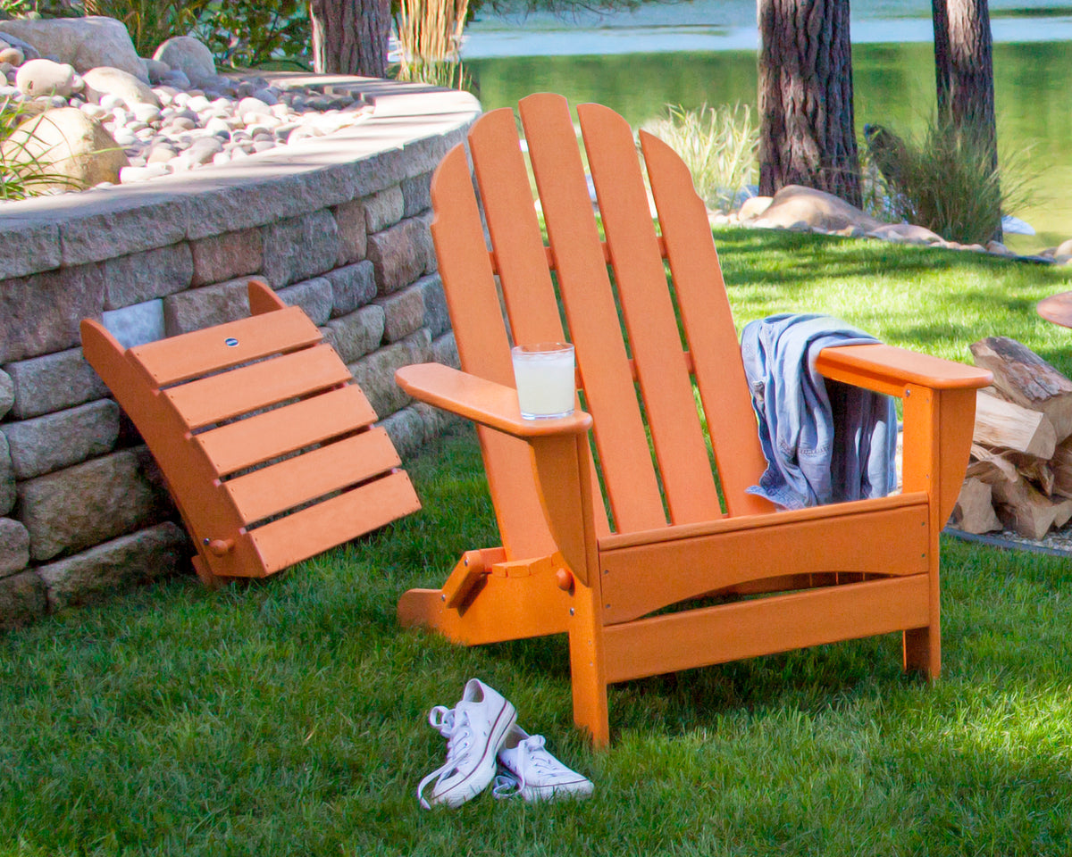 Classic Oversized Adirondack Folding Ottoman