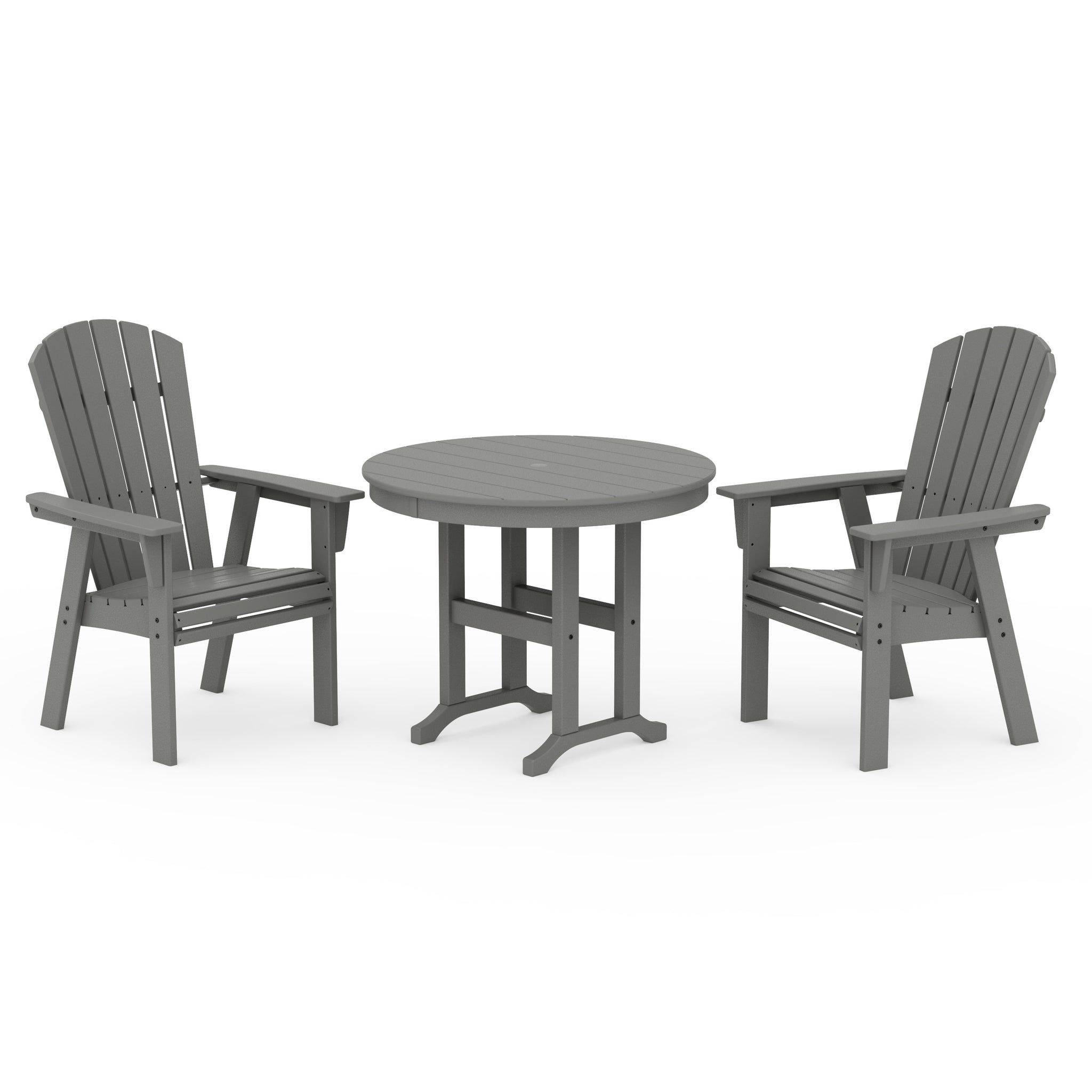 Nautical Adirondack 3-Piece Round Dining Set