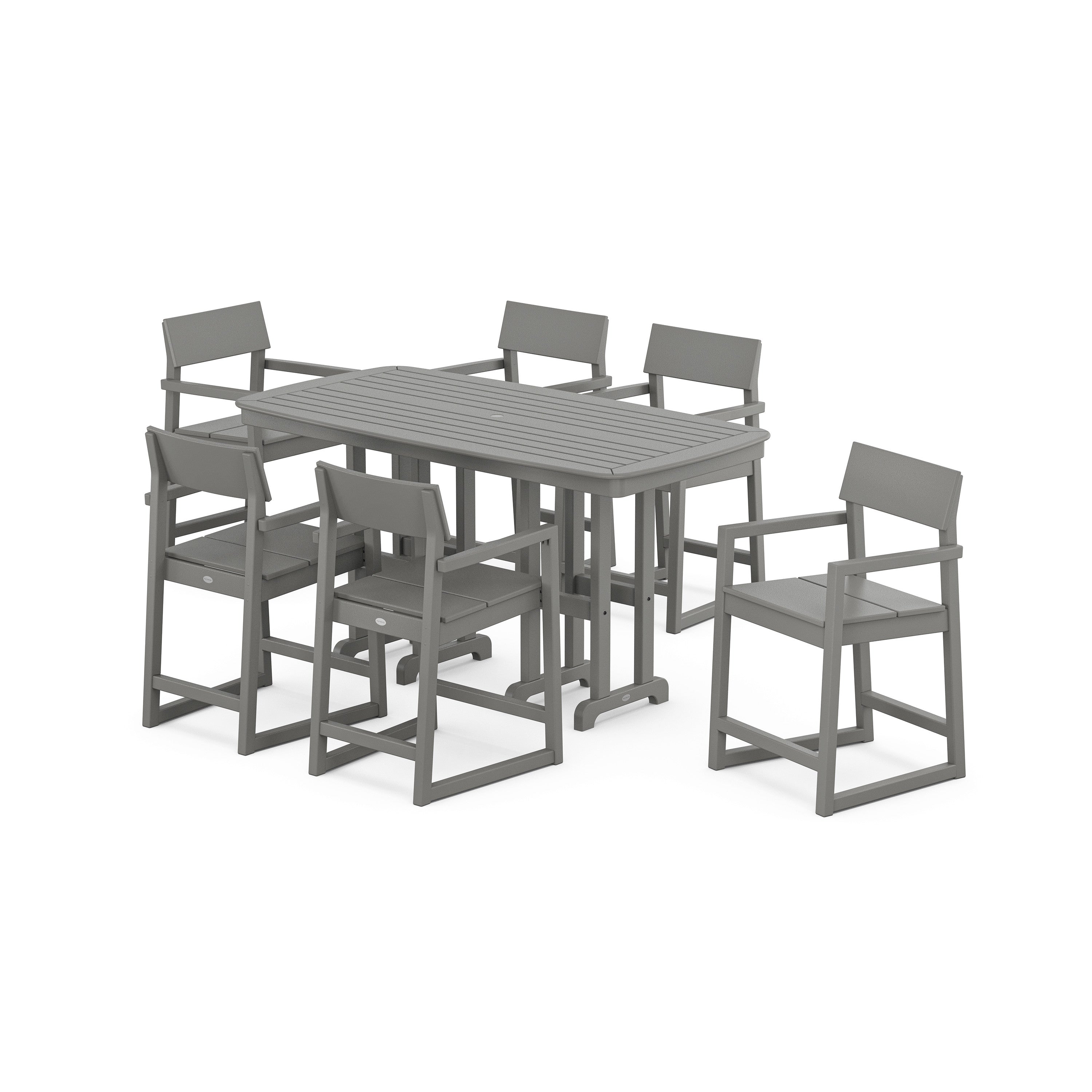 EDGE Arm Chair 7-Piece Counter Set