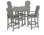 Palm Coast 5-Piece Round Farmhouse Bar Set