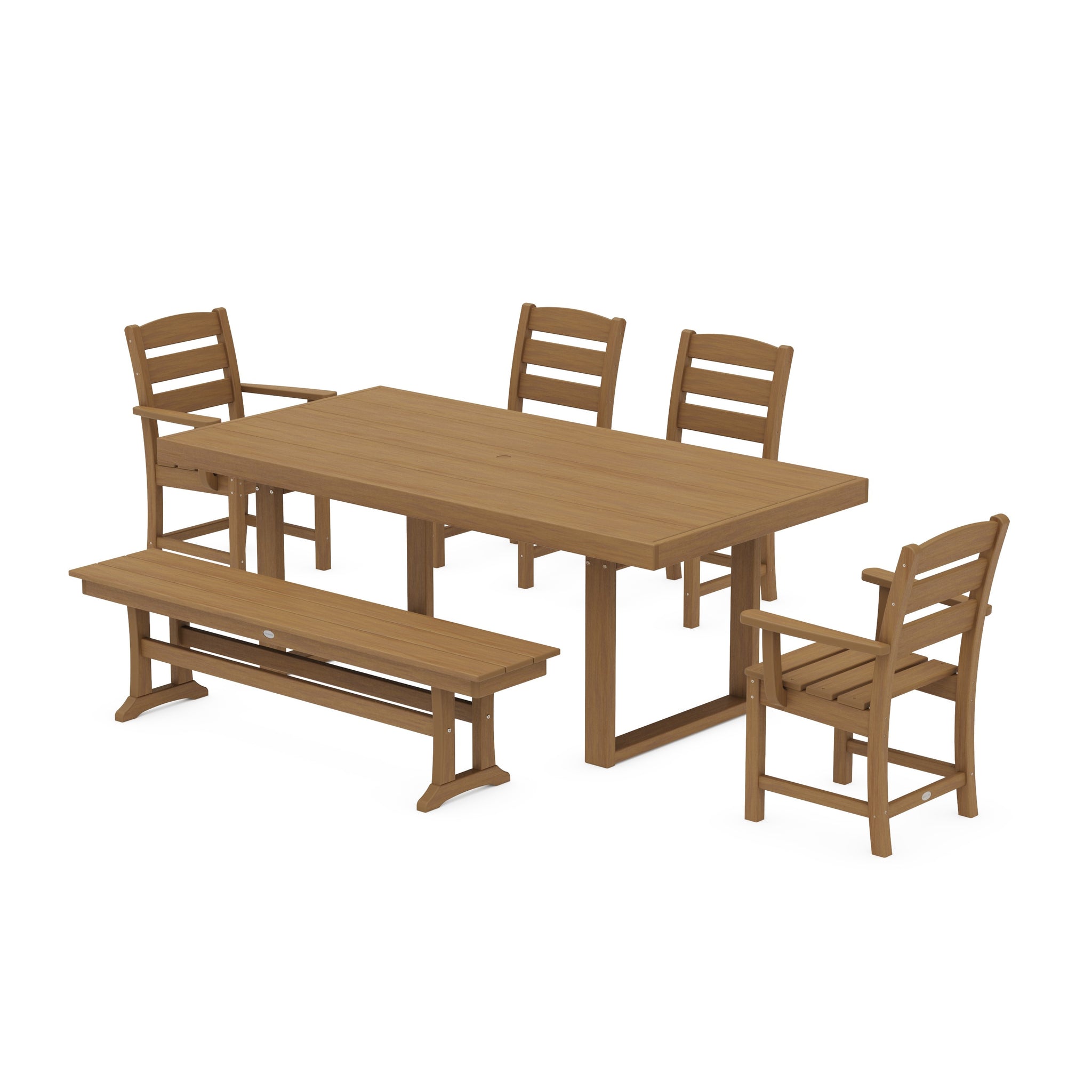 Lakeside 6-Piece Dining Set with Bench