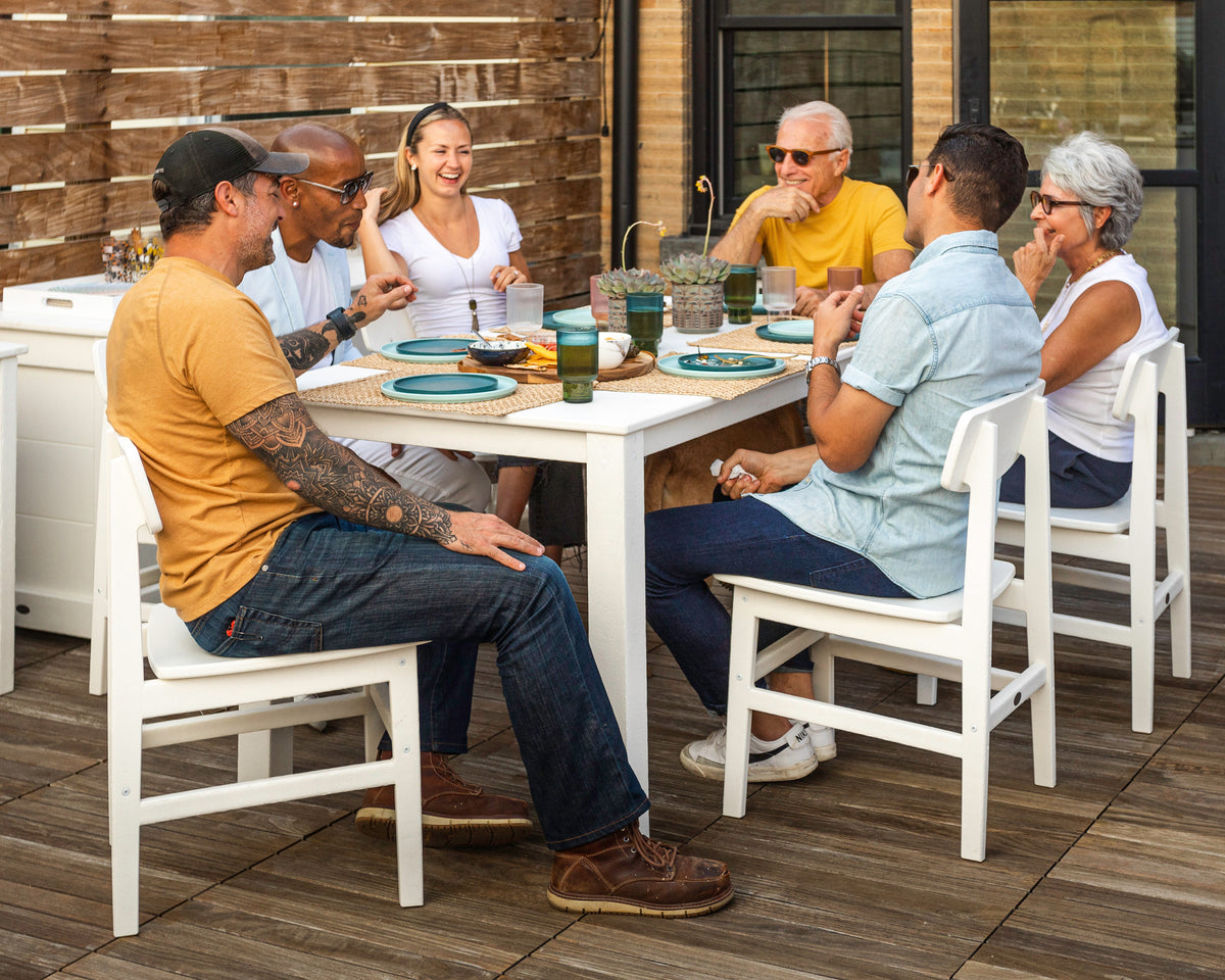 Modern Studio Urban Chair 7-Piece Parsons Table Dining Set