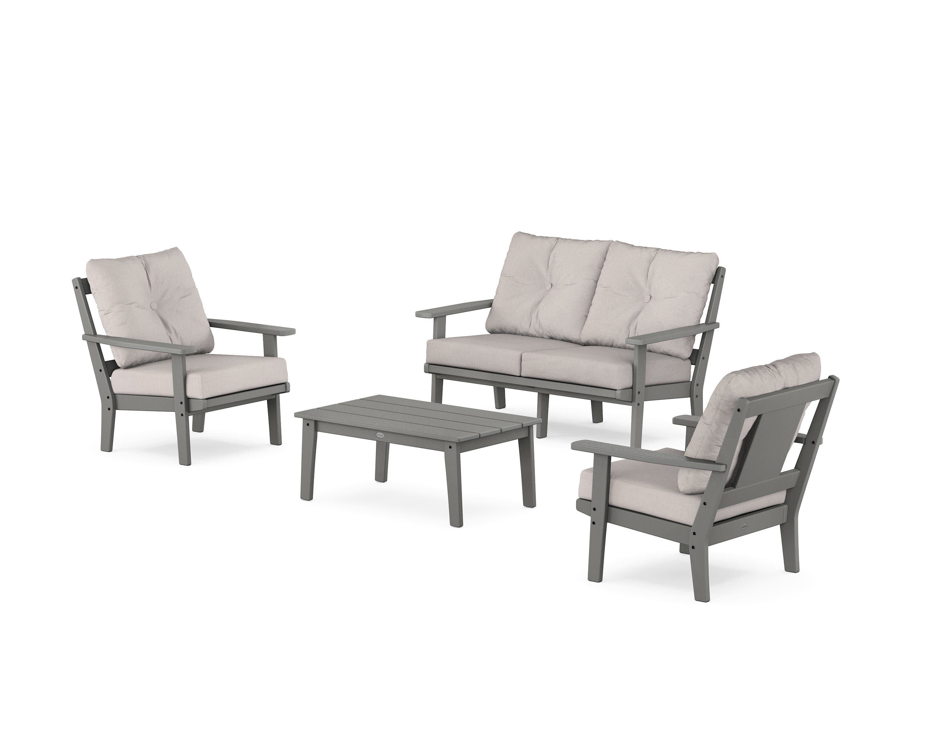 Prairie 4-Piece Deep Seating Set with Loveseat