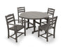 La Casa Café 5-Piece Round Farmhouse Dining Set