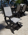 Coastal Folding Arm Chair 7-Piece Dining Set