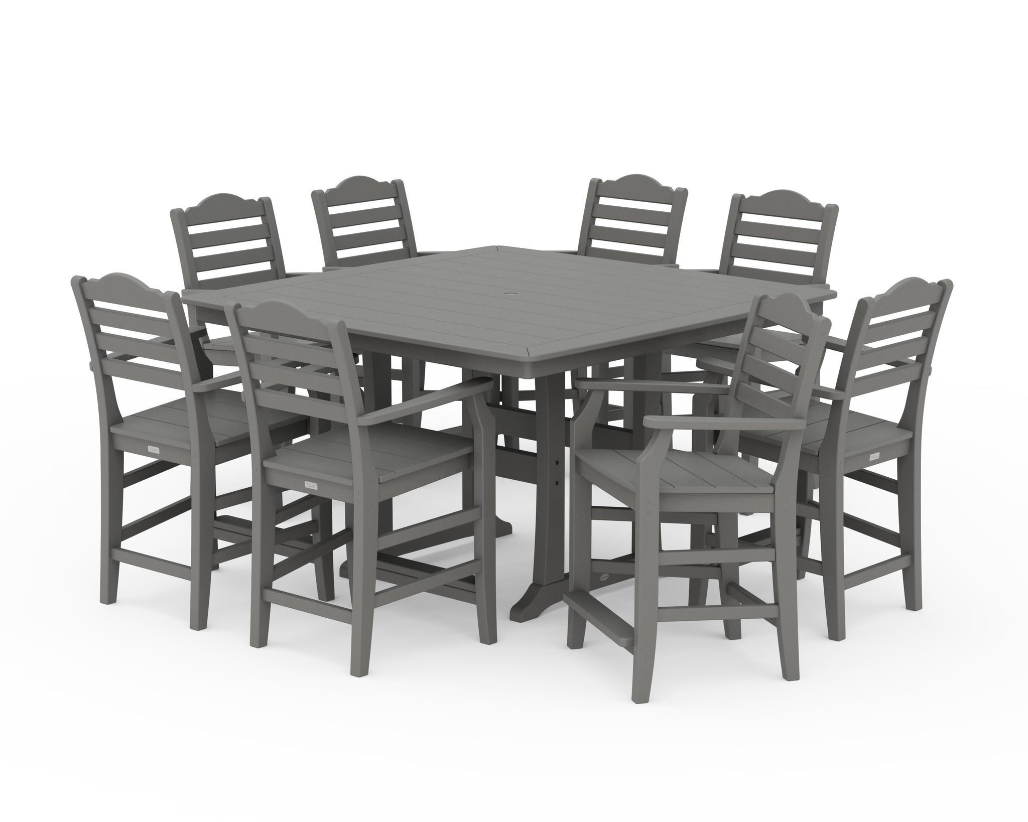 Savannah 9-Piece Square Counter Set with Trestle Legs