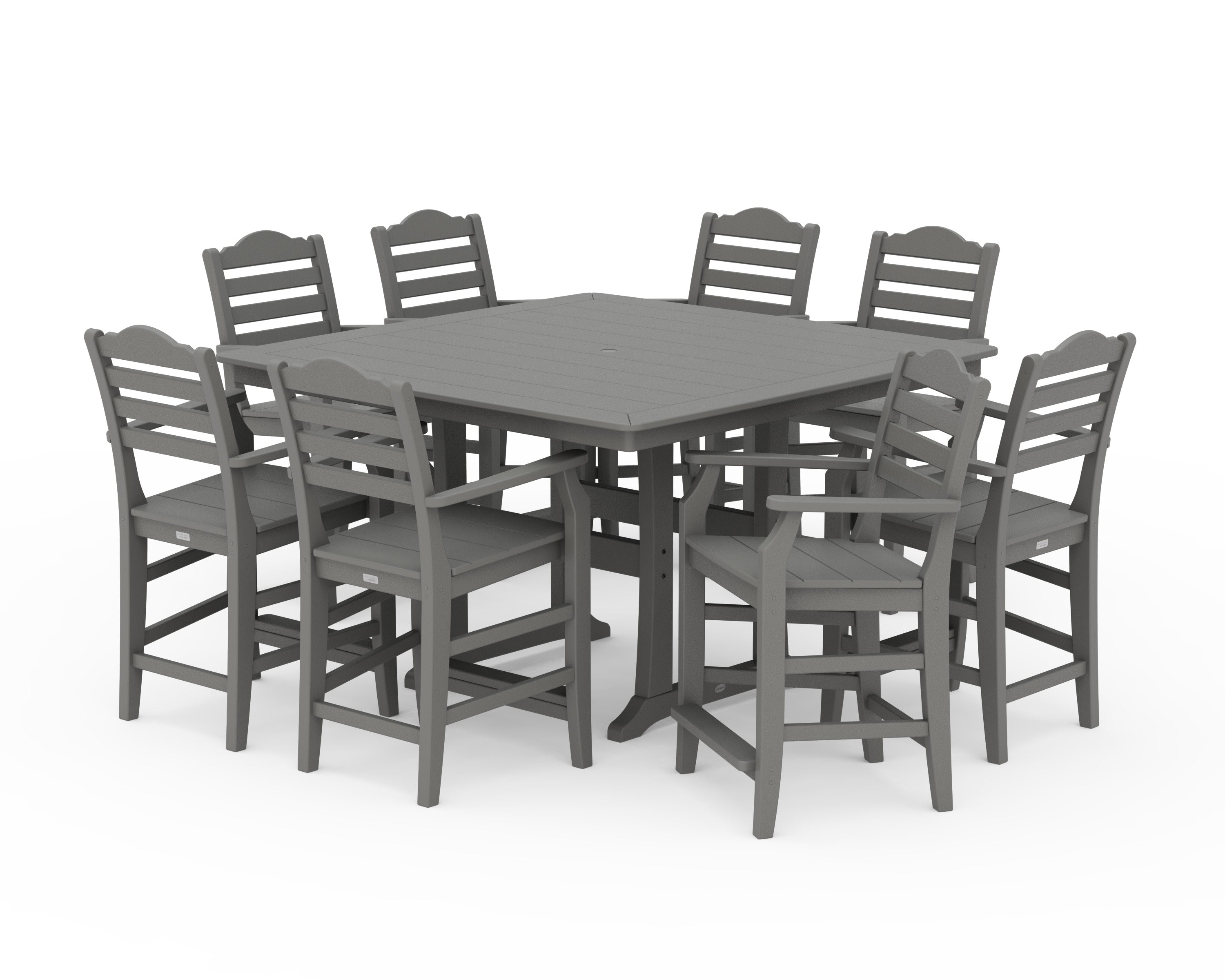 Savannah 9-Piece Square Counter Set with Trestle Legs