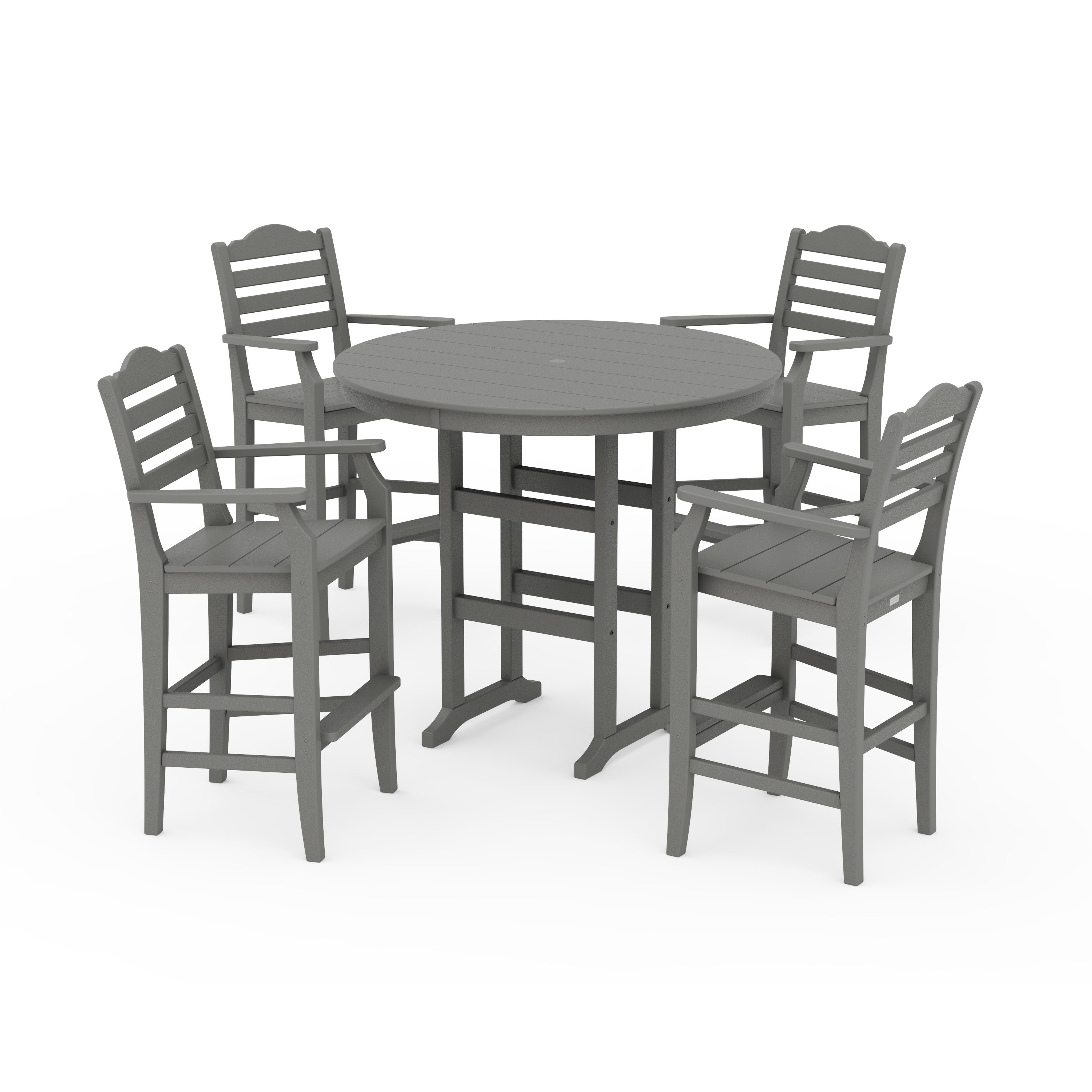 Savannah 5-Piece Round Farmhouse Bar Set