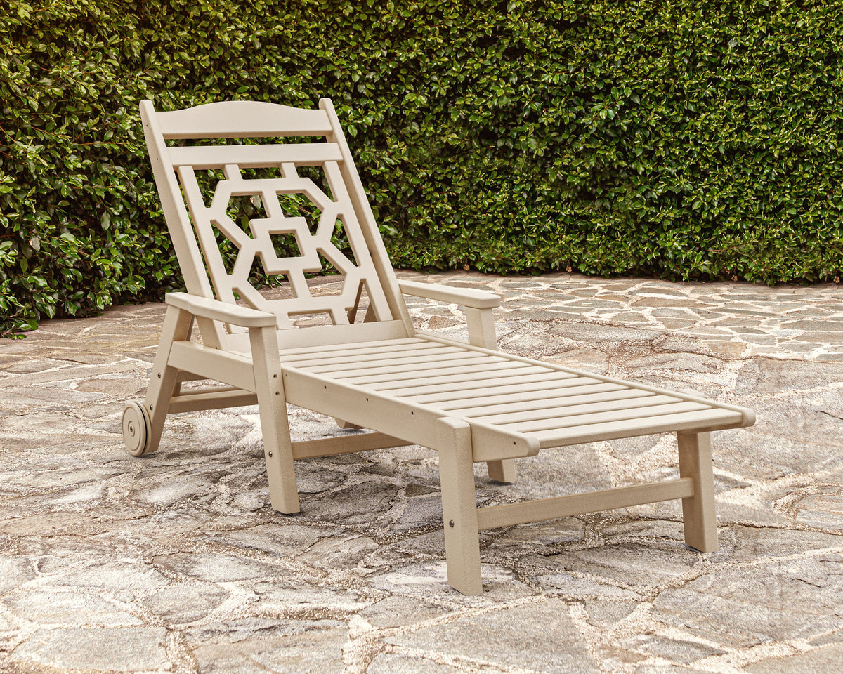 Chinoiserie Chaise Lounge