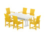 Modern Adirondack 7-Piece Farmhouse Dining Set with Trestle Legs